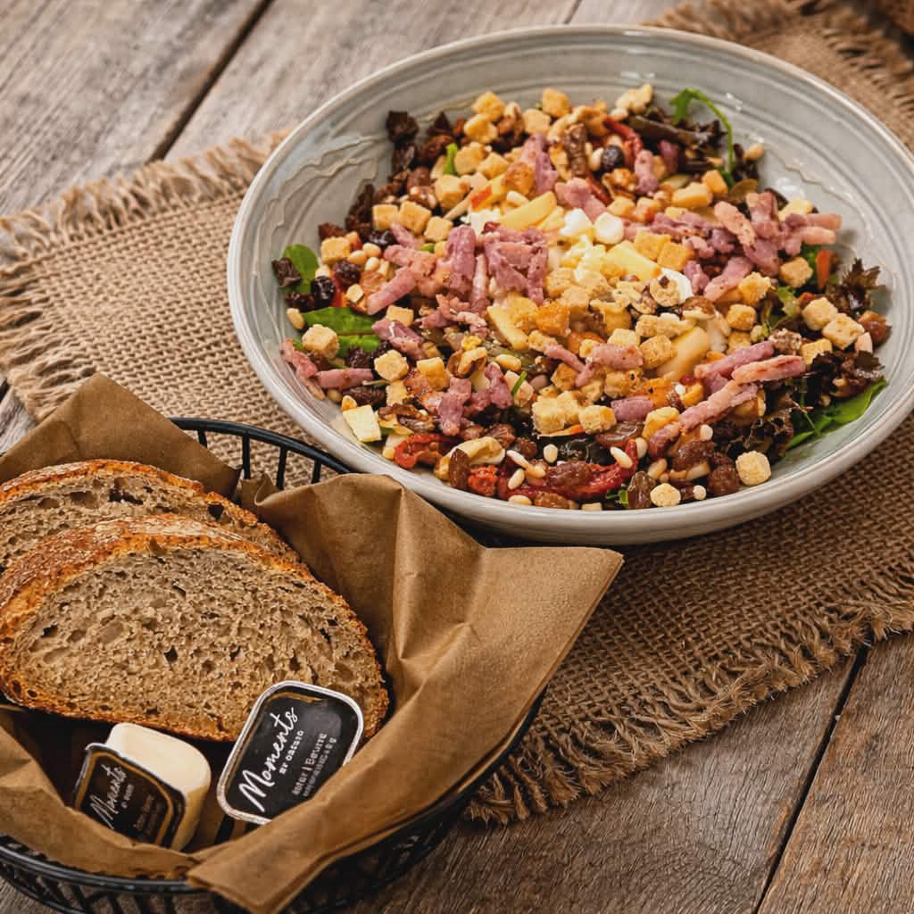 Salade met brood
